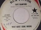 FAYE CRAWFORD - so many lies b/w what have i done wrong - RCA VICTOR VG++//