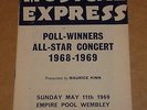 NME Poll Winners 1968/69 Wembley Programme (Love Sculpture/Move/Desmond Dekker)