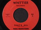 THEE MIDNITERS: That's All / To Be With You 45 (re) Soul