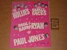 Hollies/Small Faces 1966 UK Tour Programme (Paul & Barry Ryan) + Ticket Stub