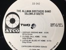ALLMAN BROTHERS BAND   IDLEWILD SOUTH LP MONO WHITE LABEL DJ RARE LISTEN  ATCO