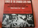 Songs of Spanish Civil War 1962 US Folkways folk Vinyl lp Booklet beautiful copy