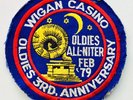 * WIGAN CASINO ORIGINAL 3RD ANNIVERSARY PATCH * NORTHERN SOUL MOD