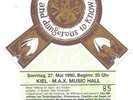 The Cross(Roger Taylor/Queen) In Concert 1990 Ticket/Konzertkarte/Eintrittskarte