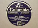 Annette Hanshaw - That's You Baby / Big City Blues  Columbia 78 rpm.