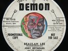 HEAR Jody Reynolds 45 Beaulah Lee/Golden Idol DEMON rockabilly rocker promo