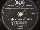 -ELVIS PRESLEY-I WANT TO BE FREE/DON’T LEAVE ME NOW-SOUTH AFRICA-78 RPM