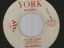 DOOWOP R&B - MANDELLS -  IT'S NO GOOD  - HEAR BOTH -1963 YORK
