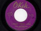 NORTHERN SOUL-ARTISTICS-OKEH 7177-I NEED YOUR LOVE/WHAT'LL I DO
