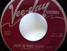 the SPANIELS 45 Stormy Weather/Here is why I love you VEEJAY doowop  Ws541