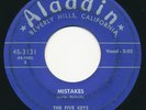 FIVE KEYS How Long / Mistakes ALADDIN Rare R&B Doo Wop 45 Hear