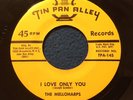DOOWOP 45 Melloharps I LOVE ONLY YOU / AINT GOT THE MONEY on TIN PAN ALLEY 145