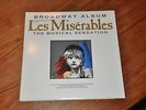 Les Miserables Broadway Album 2 LP Record W/ Booklet Geffen GHS 24151