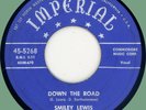 SMILEY LEWIS Down the Road / Blue Monday 45rpm Imperial 1954 original NOLA
