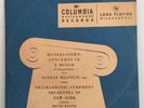 Classic Records LP ORIGINAL Mendelssohn Concerto in E Minor Phil. NY ML 4001