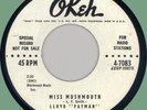 LLOYD FATMAN Miss Mushmouth / Good Gracious 45rpm Okeh 1957 original