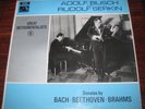 HMV HQM 1219 Adolf Busch Bach Solo Violin , Beethoven , Brahms