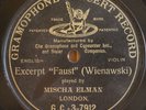 Elman. Gounod-Wieniawski (Faust - excerpts). G&T 3-7912. NM-
