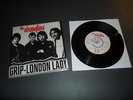 STRANGLERS GRIP/LONDON LADY PROMOTION STICKERED DISC 1977