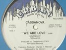 CASSANOVA - We are love - 12” rare FUNK/MODERN SOUL/BOOGIE 1987 LISTEN