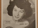 Original Sherree Scott cardboard 45 insert, rockabilly RAB, Rocket Records