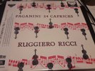 RUGGIERO RICCI - PAGANINI - 24 CAPRICES - ANALOGPHONIC  LP43076 - DECCA SXL2194
