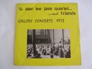 RARE - ALAN LEE JAZZ QUARTET - GALLERY CONCERTS 1973 - ORIGINAL OZ LP RECORD