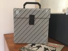 Vintage Retro ? 7” Singles 45 Grey Vinyl Record Box DJ Carry Case ?