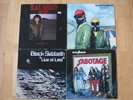 4x Lps Black Sabbath: Never say die, Live at last, Sabotage, Seventh Star Vinyl