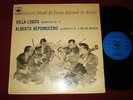 BRAZILIAN STRING QUARTET PLAYS VILLA-LOBOS AND A. NEPOMUCENO RARE 1967 CBS LP