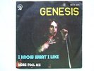 GENESIS - I KNOW WHAT I LIKE / MORE FOOL ME 7/45 1973 PORTUGAL PETER GABRIEL PS