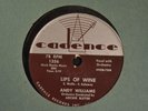 EARLY Andy Williams 78 Cadence 1336 Lips of Wine and Straight from my Heart