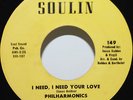 Philharmonics 45 I Need Your Love on Soulin 149 Rare NOLA XO Northern Soul VG+