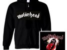 MOTÖRHEAD Kapuzenjacke BOMBER Kapu Zip Hoodie Zipper Motorhead Lemmy Rock N Roll