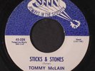 TOMMY MCLAIN: Sticks & Stones / I'll Miss You 45 Blues & R&B