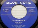 LOU DONALDSON Blue Note 45 Rudy Van Gelder MASQUERADE IS OVER / BLUES WALK C2241