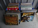 Abandoned in Storage 120-140 pieces Black Vinyl Records LPs AC/DC Meat Loaf etc