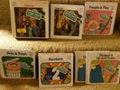 1970 Original Cast Sesame Street Columbia 45 RPM Vinyl Records & Book Set