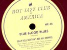 JELLY ROLL MORTON'S RED HOT PEPPERS Blue Blood Blues / Mushmouth Shuffle   X3005