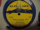 THE MAPLES I MUST FORGET YOU GREAT CHICAGO DOO WOP 78 BLUE LAKE 111  VG++