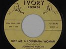 Blues 45 - Lightning Hopkins - Got Me A Louisiana Woman - Ivory - mp3