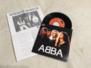 ABBA *THE DAY BEFORE YOU CAME* 7'' 1982 RADIO PROMO WITH PRESS RELEASE EXC