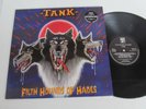 TANK/FILTH HOUNDS OF HADES  LP 1982 UK KAMAFLAGE KAM LP1 + 7