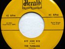 The TURBANS 45 Bye and Bye/Valley of Love HERALD doo wop VG++ d1366