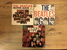 Beatles Vinyl records. The Beatles Beat, The Second Album and The Beatles again.