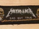 METALLICA Patch Original Vintage Stripe Sad but True Thrash Metal Megadeth rar