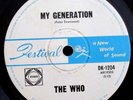 THE WHO - MY GENERATION /OUT IN THE STREET - 1966 AUSSIE 7'' SINGLE - GARAGE/MOD