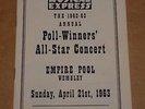 NME Poll Winners 1962/63 Wembley Programme(Beatles/Billy Fury/Tornados/Shadows)