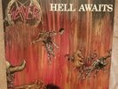 SLAYER HELL AWAITS BLACK VINYL LP /METAL BLADE RECORDS 72297-1 WITH LYRIC POSTER