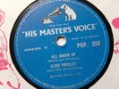 UK HMV 78 Elvis Presley - All Shook Up / That's When Your Heartaches Begin
